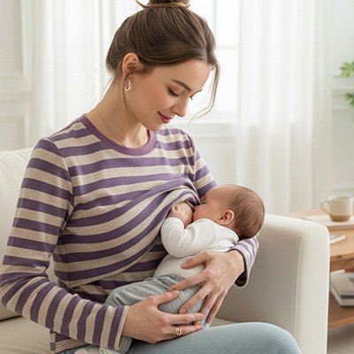 T-shirt allaitement | Discret & Élégant - Babycute