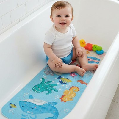 Tapis de bain bébé antidérapant | Sécuribain - Babycute
