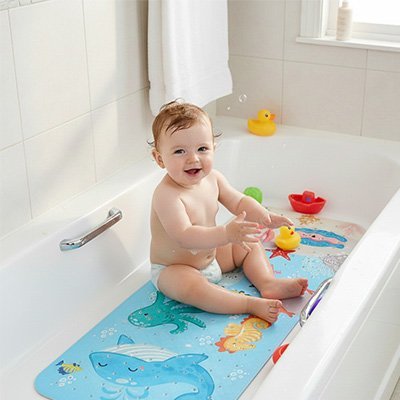 Tapis de bain bébé antidérapant | Sécuribain - Babycute