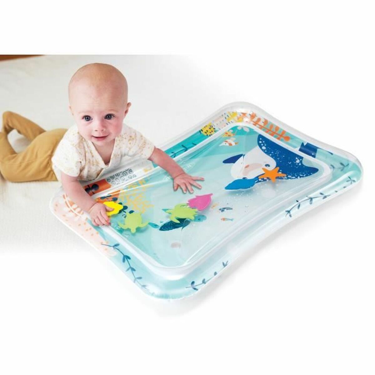 Tapis de Jeu à Eau Gonflable pour Bébé Infantino Multicouleur Océan - Babycute