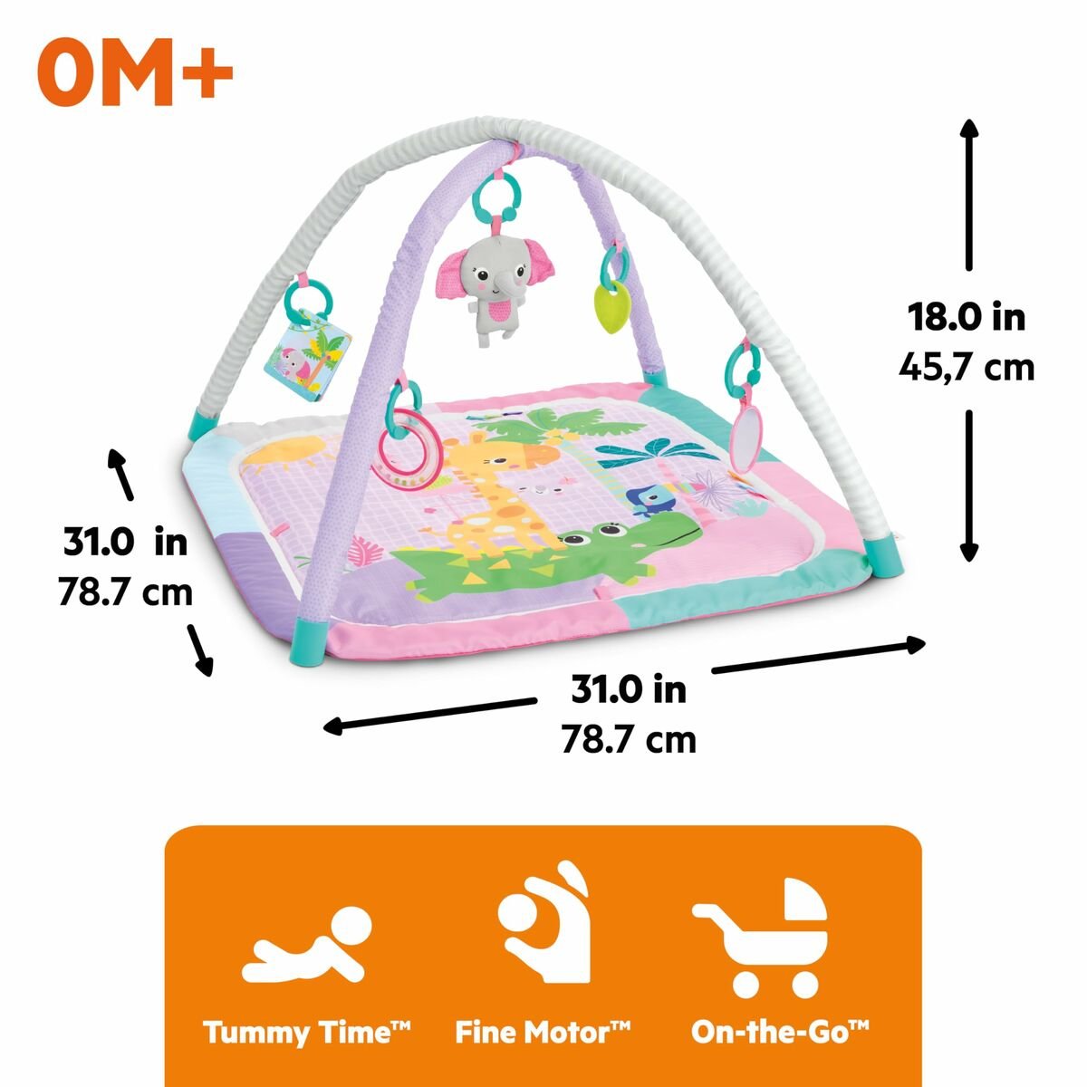 Tapis de jeu Bright Starts Jungle - Babycute