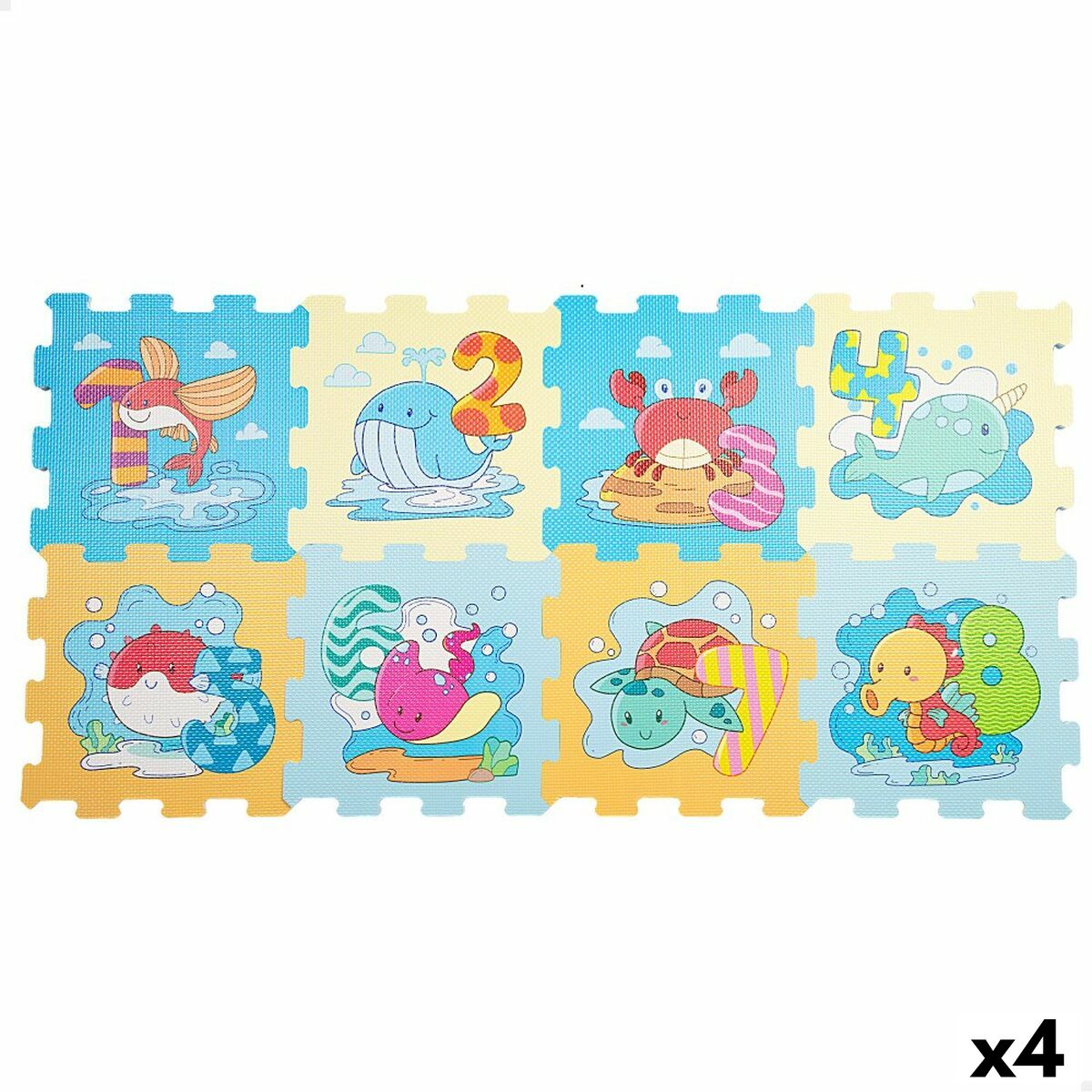 Tapis de jeu Colorbaby Marin EVA 8 Pièces (4 Unités) - Babycute