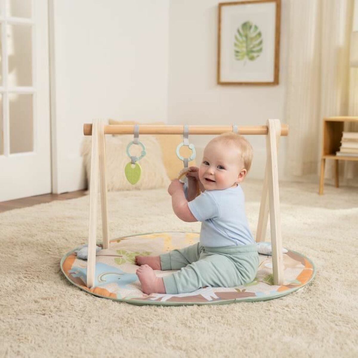 Tapis de jeu Ingenuity WonderWood 81,3 x 81,3 x 47 cm Multicouleur - Babycute