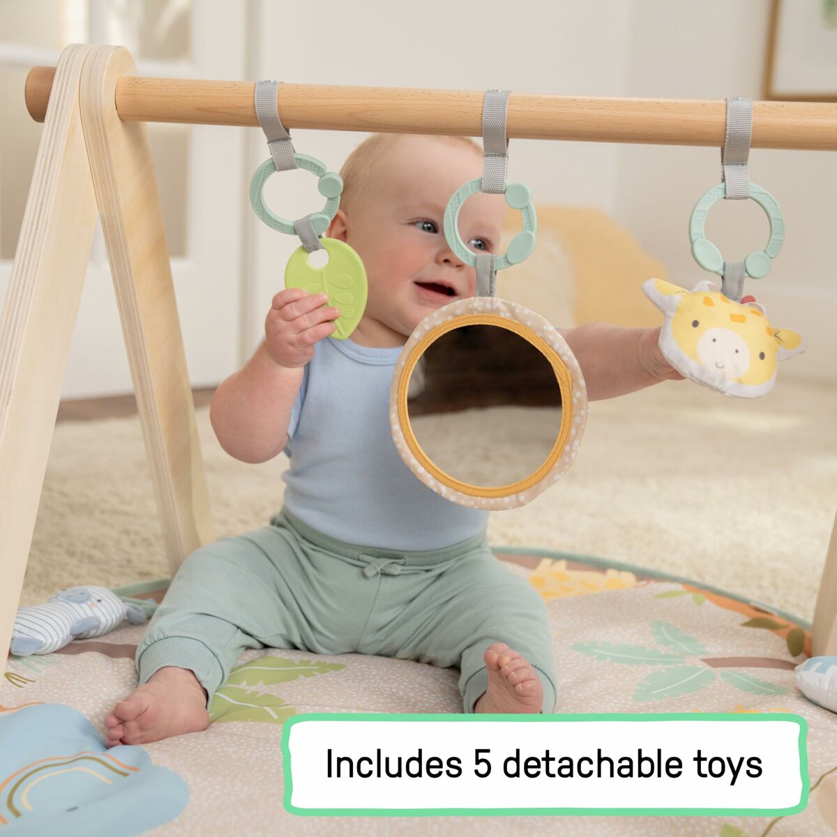Tapis de jeu Ingenuity WonderWood 81,3 x 81,3 x 47 cm Multicouleur - Babycute