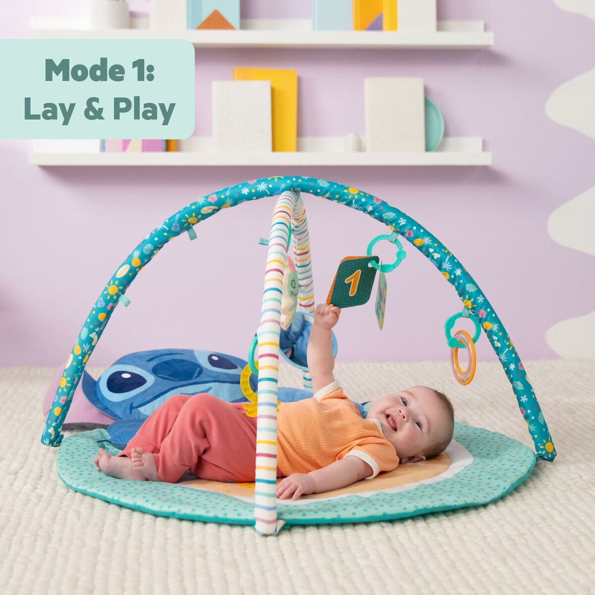 Tapis de jeu Stitch 45,5 x 81,2 x 114 cm Multicouleur - Babycute