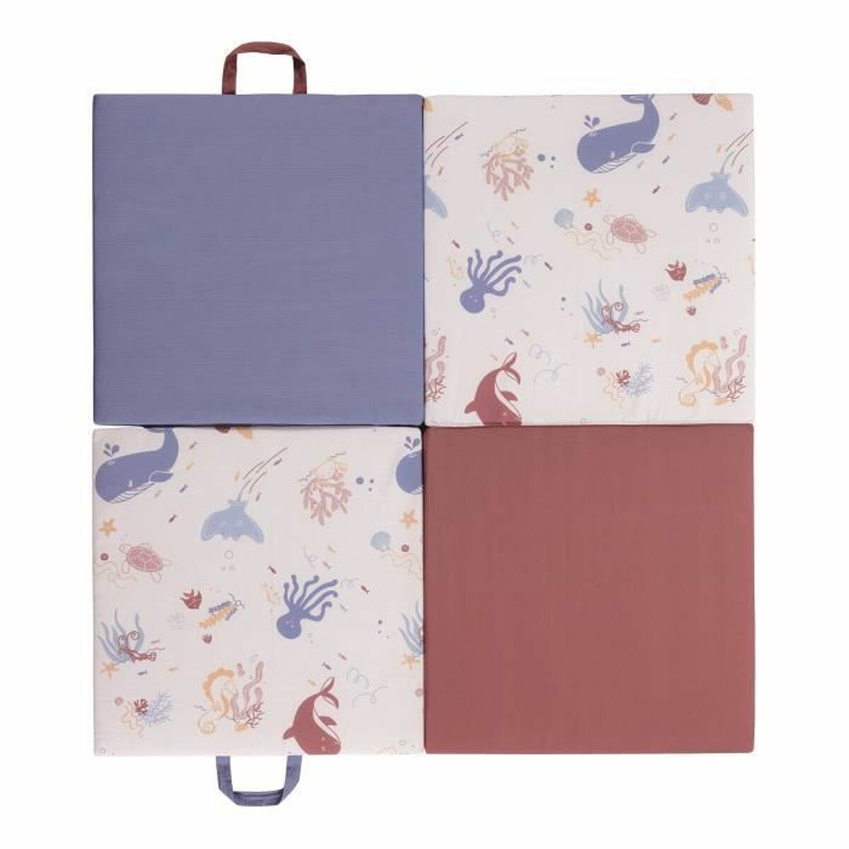 Tapis de jeu Tineo Treasures of the ocean 3 in 1 120 x 120 cm Multicouleur - Babycute