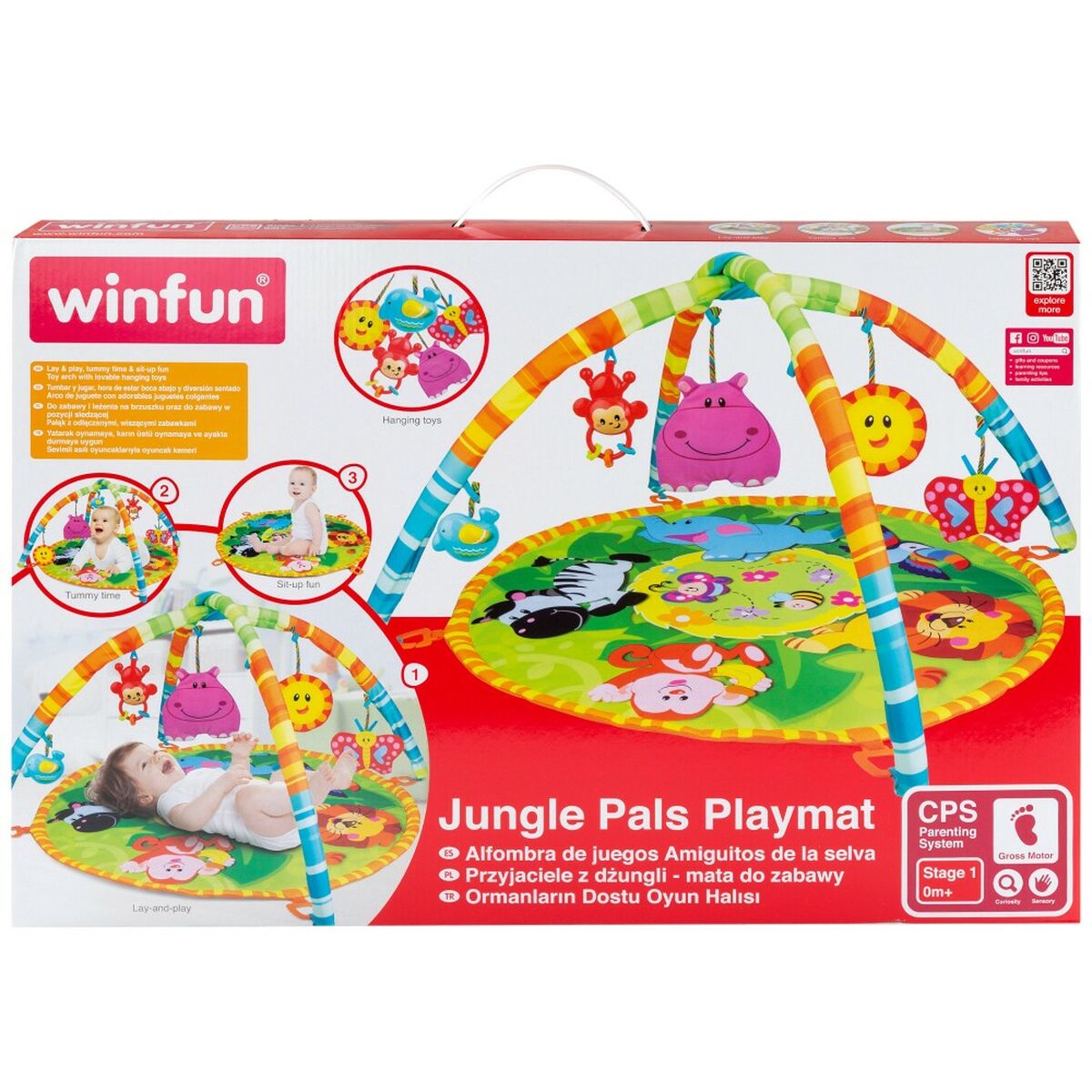 Tapis de jeu Winfun Jungle Tissu (4 Unités) - Babycute