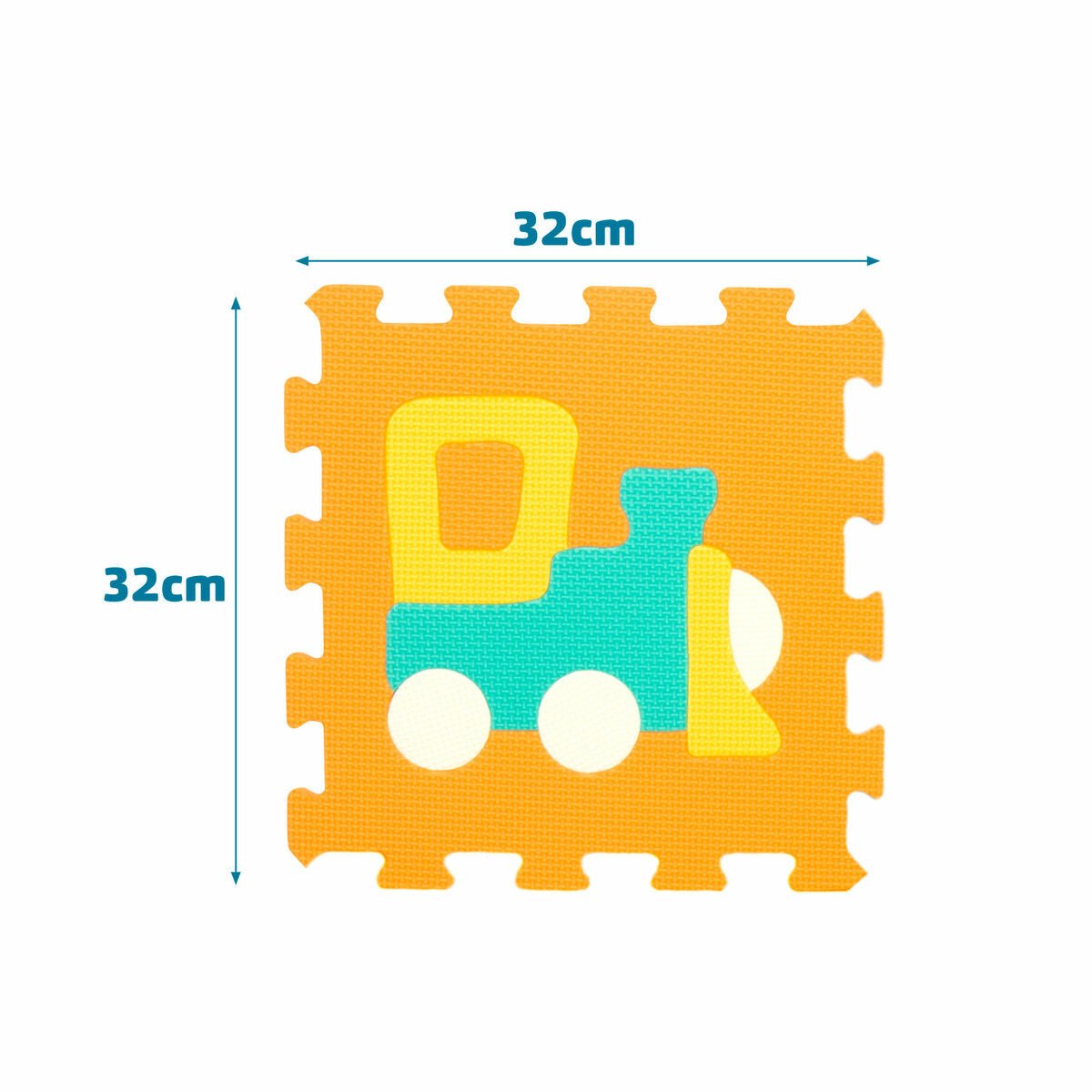 Tapis Puzzle Colorbaby Multicouleur Plastique EVA 90 x 90 cm Voitures 9 Pièces (4 Unités) - Babycute