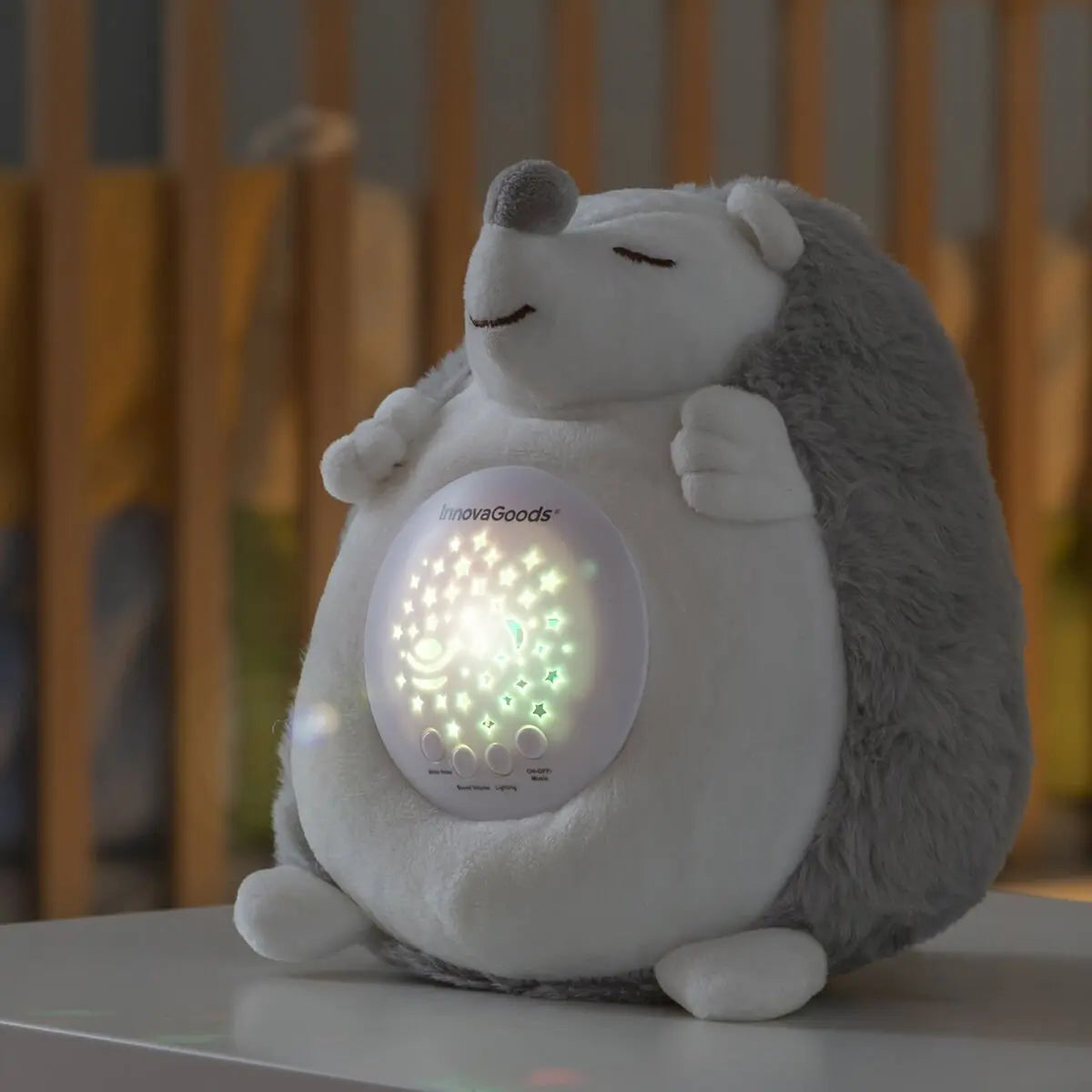 Veilleuse Projecteur Hérisson Peluche Spikey InnovaGoods - Babycute