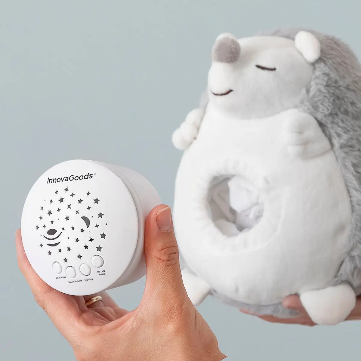 Veilleuse Projecteur Hérisson Peluche Spikey InnovaGoods - Babycute