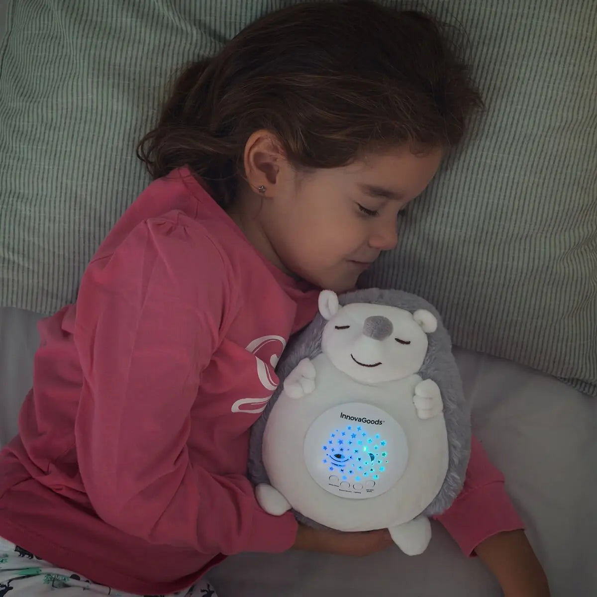 Veilleuse Projecteur Hérisson Peluche Spikey InnovaGoods - Babycute