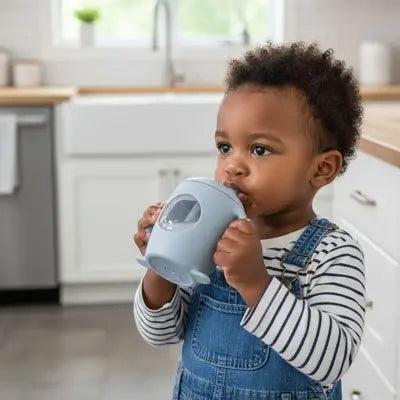 Verre bebe | Anti - fuites ergonomique - Babycute